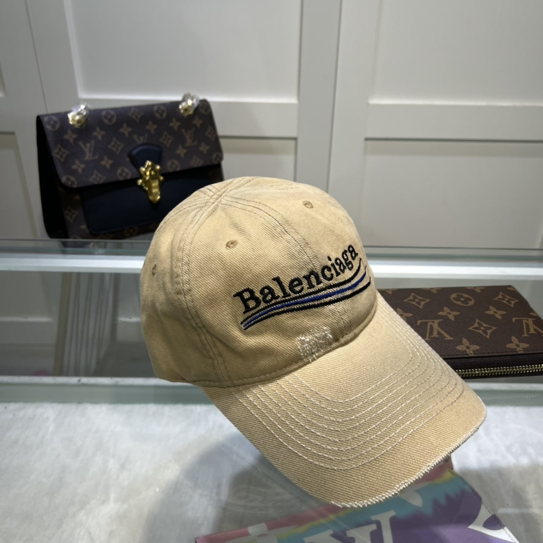 Balenciaga Political Campaign Cancelled Beige Cap