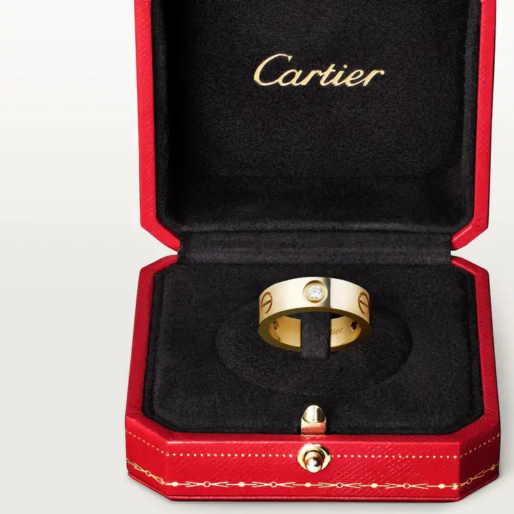 Cartier Love Ring, 3 Diamond