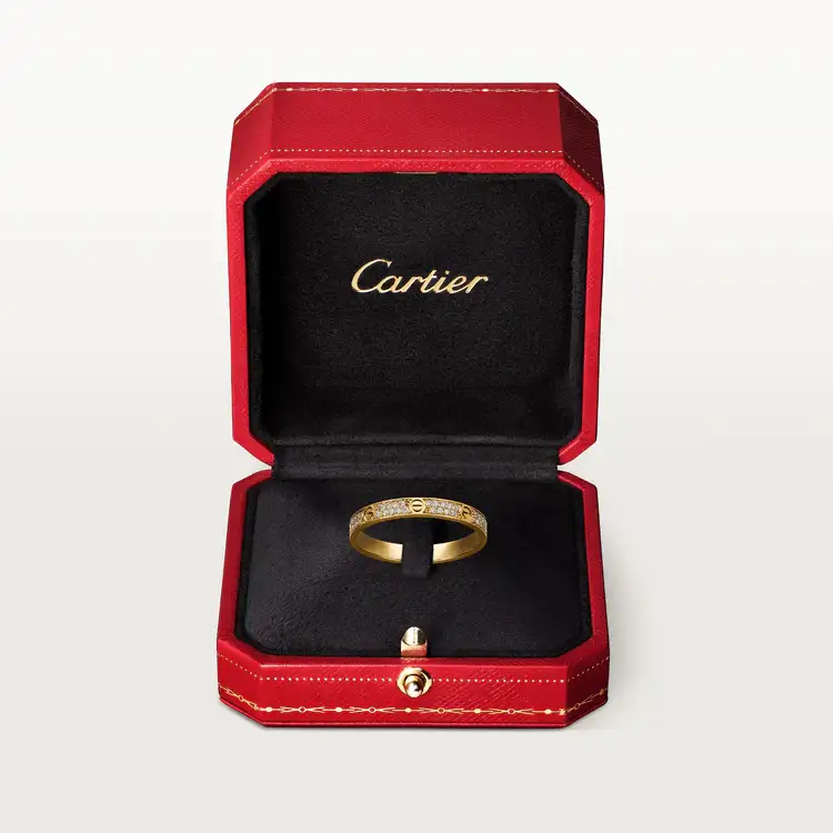 Cartier Love Ring, Small Model, Diamond Paved