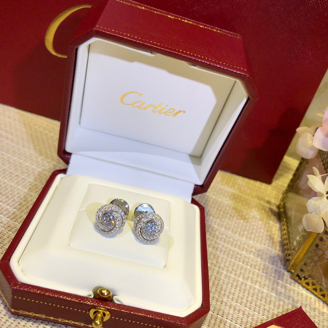 Cartier White Gold Earrings