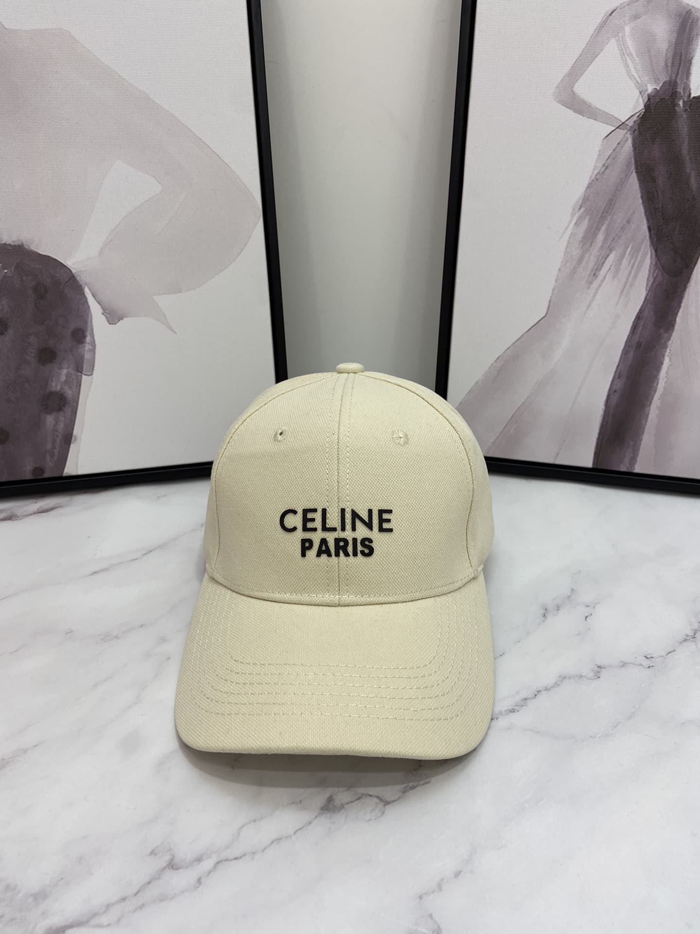 Celine Baseball Cap Cream Celine Cap