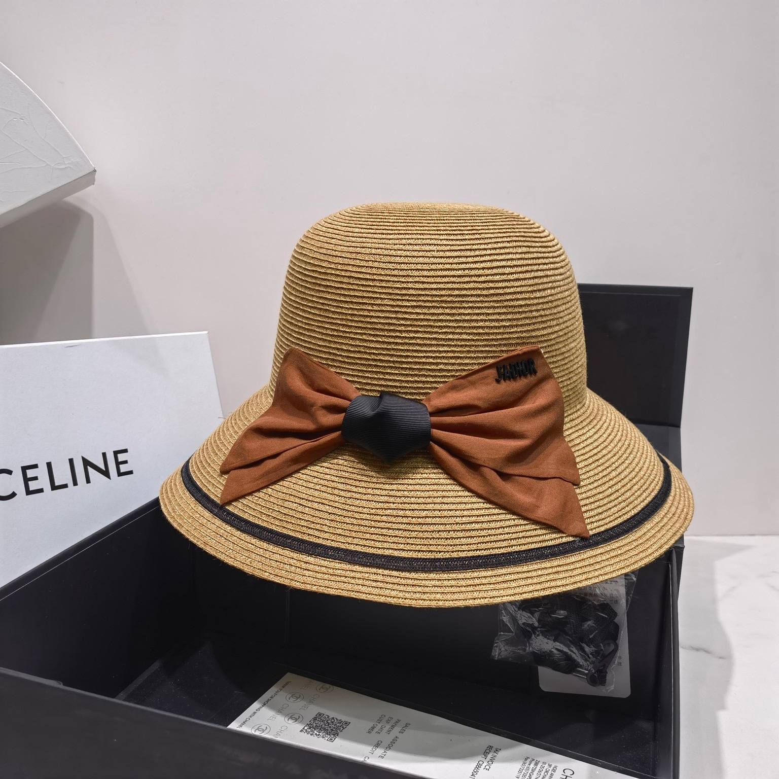 Celine Bucket Summer Hat Brown Celine Hat