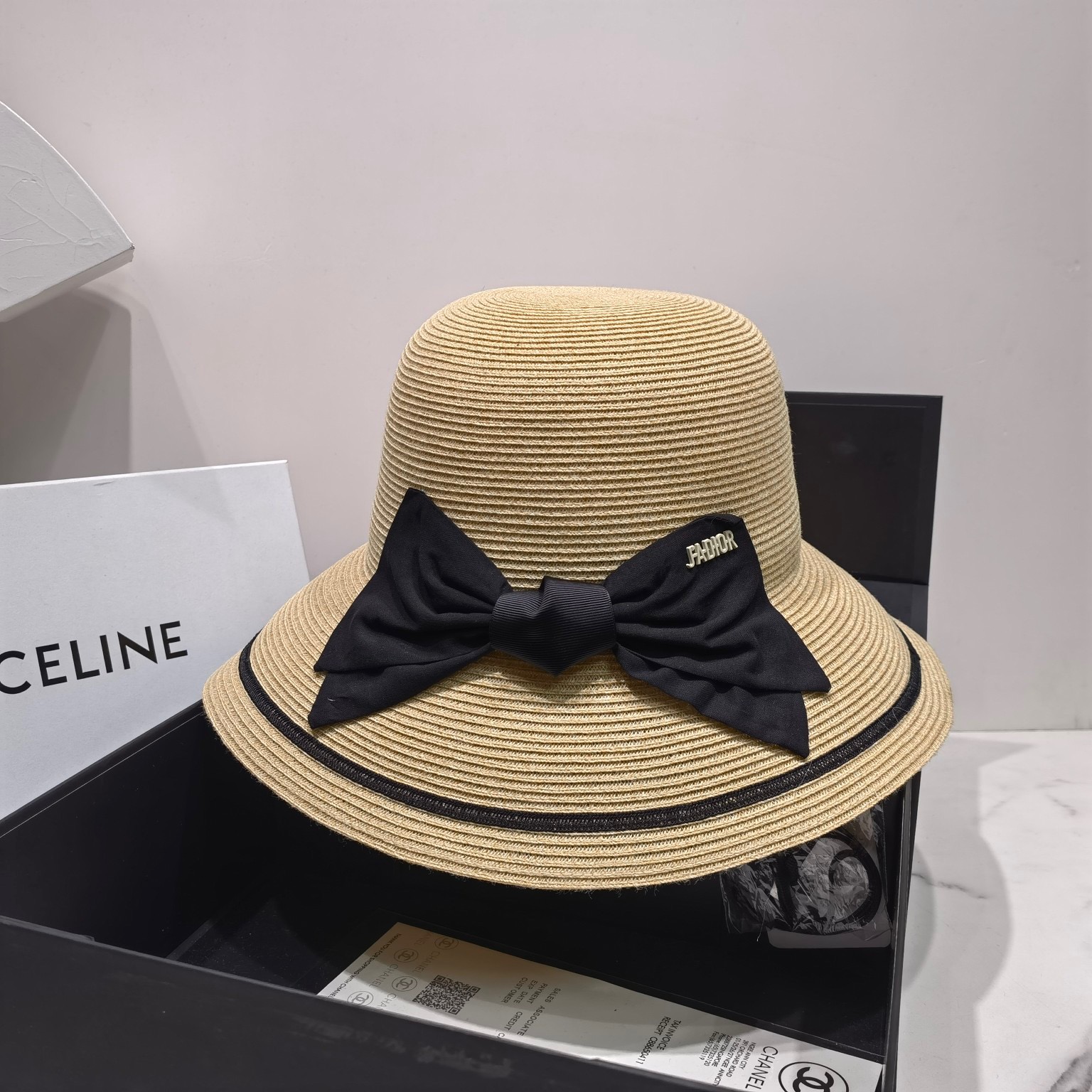 Celine Bucket Summer Hat Brown Celine Hat