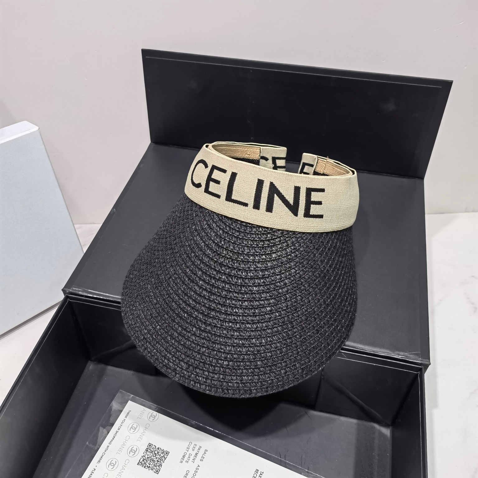 Celine Sedge Summer Hat Black Celine Hat