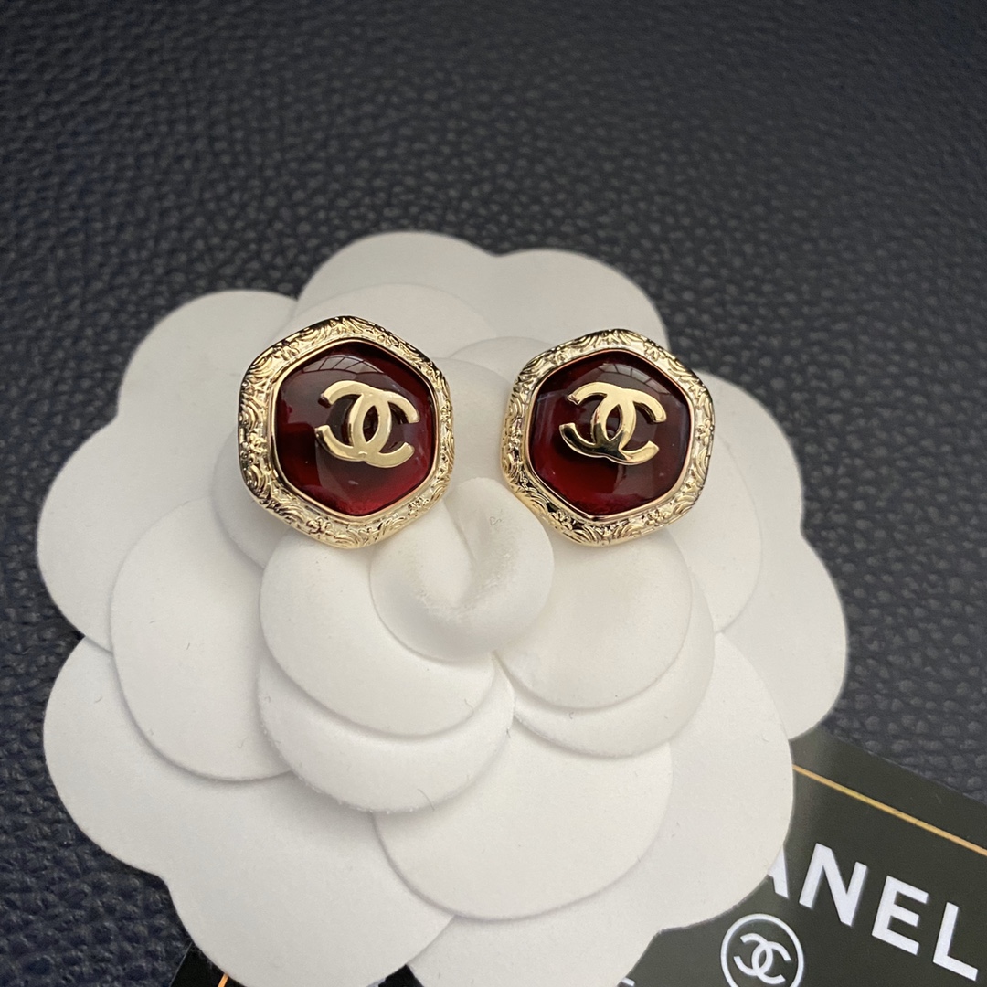 Chanel Cc Earrings Ear Stud 2309