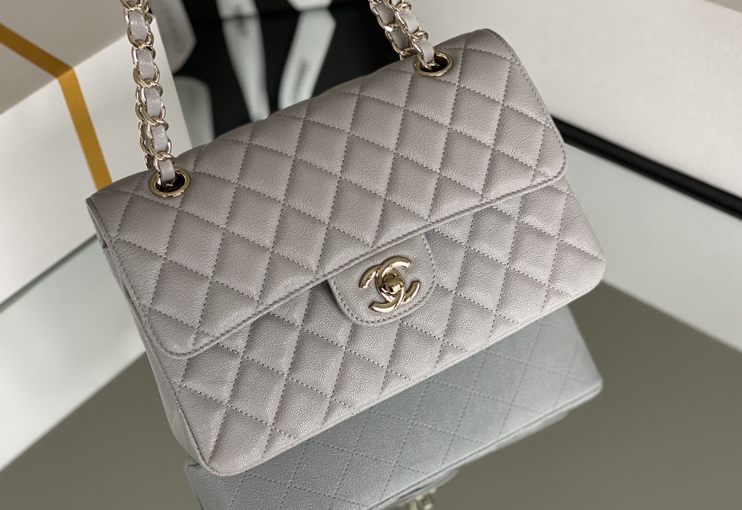 Chanel Classic Handbag 26cm Grey For Women A01112 – Fapert