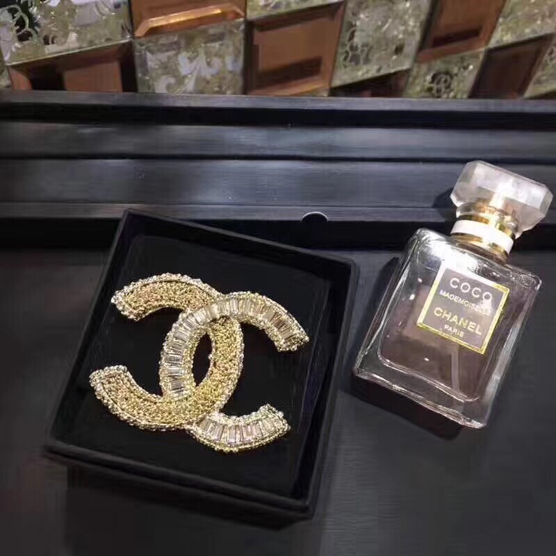 Chanel Gold and Diamond Brooch