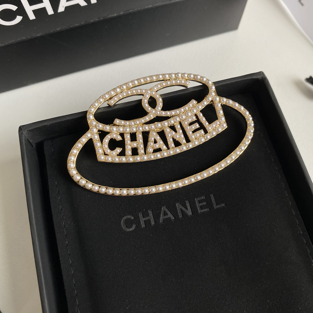 Chanel Hat Brooch Cc 0365