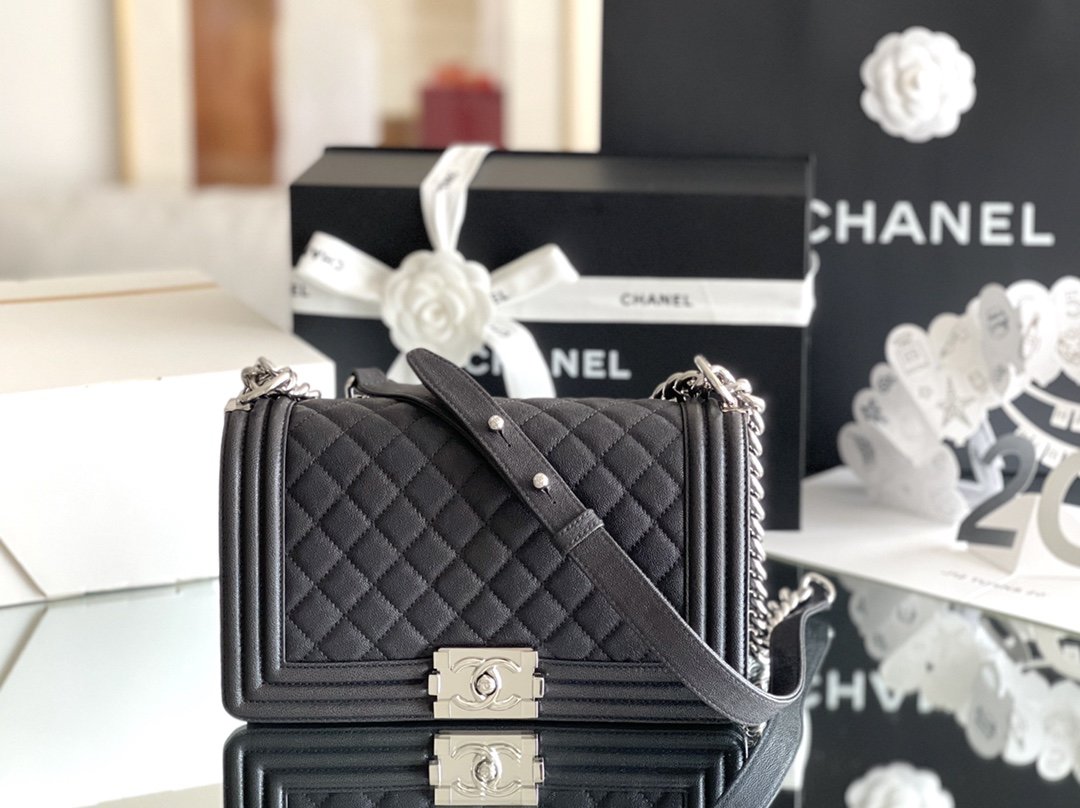 Chanel Medium Classic Flap Bag 25cm Black For Women A67086 – Fapert