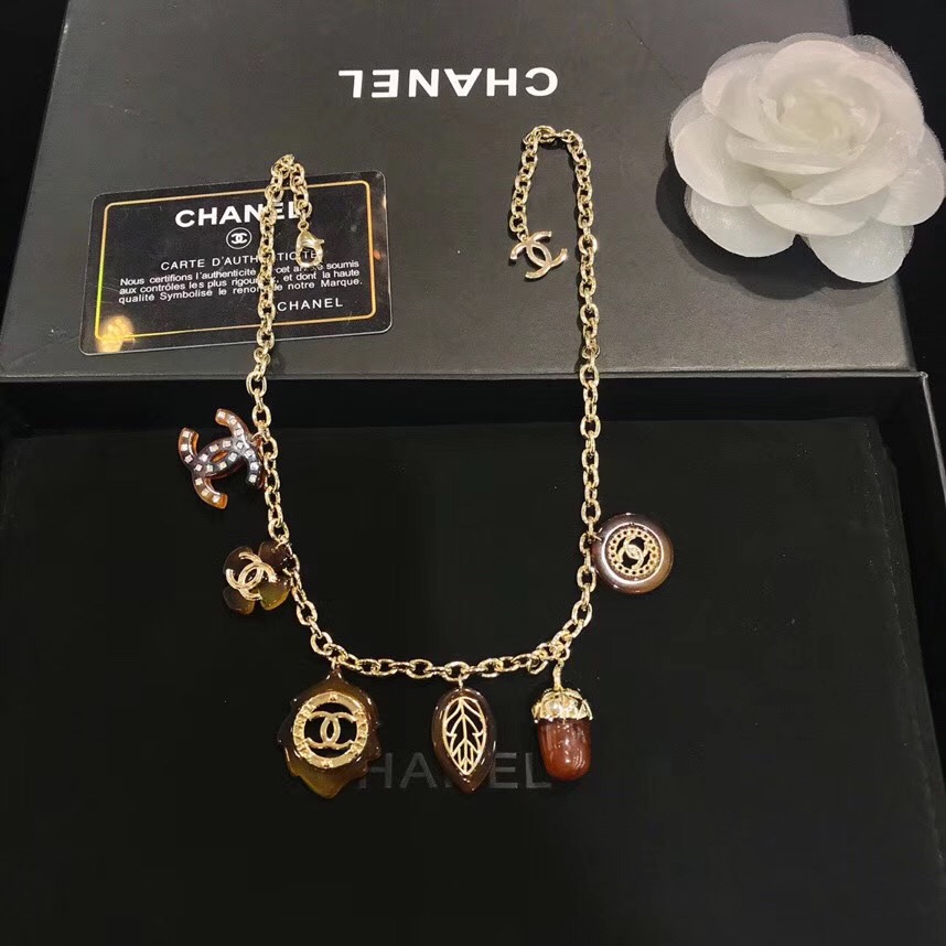 Chanel Multi Charm Pendant Necklace