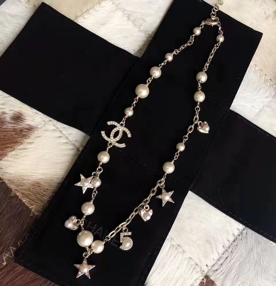 Chanel Multi Charm Stars Necklace