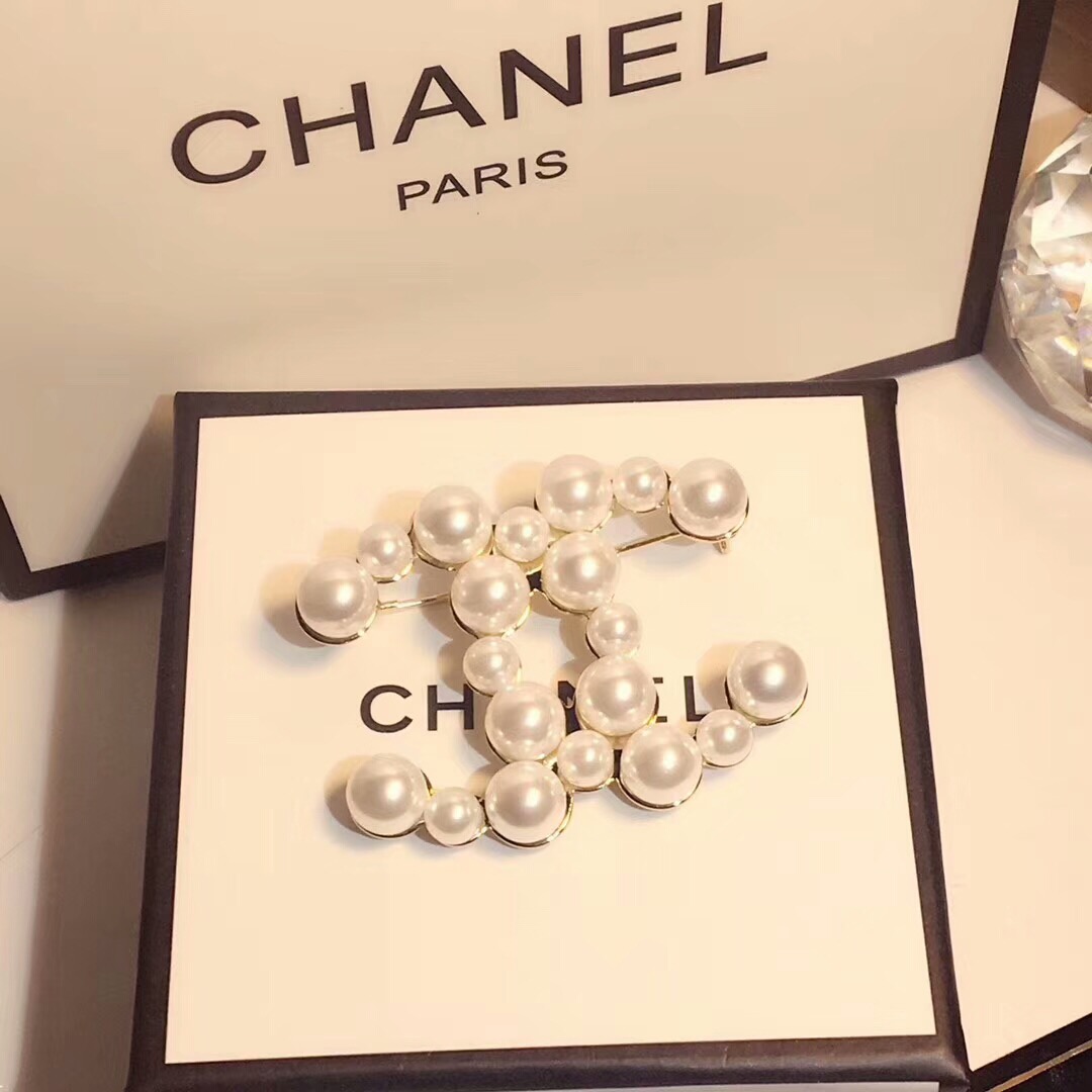 Chanel Pearl Brooch