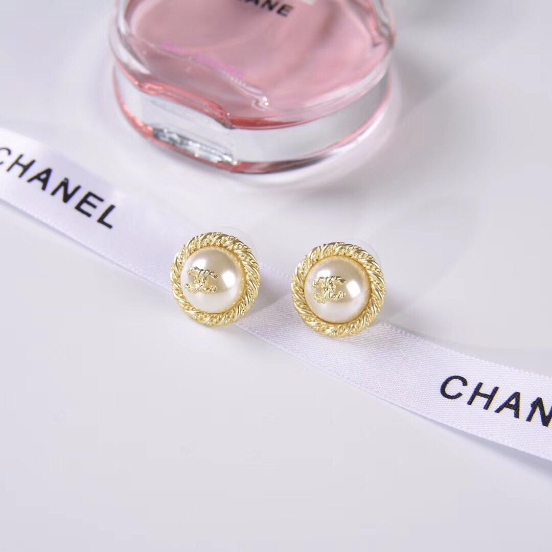 Chanel Pearl Earrings