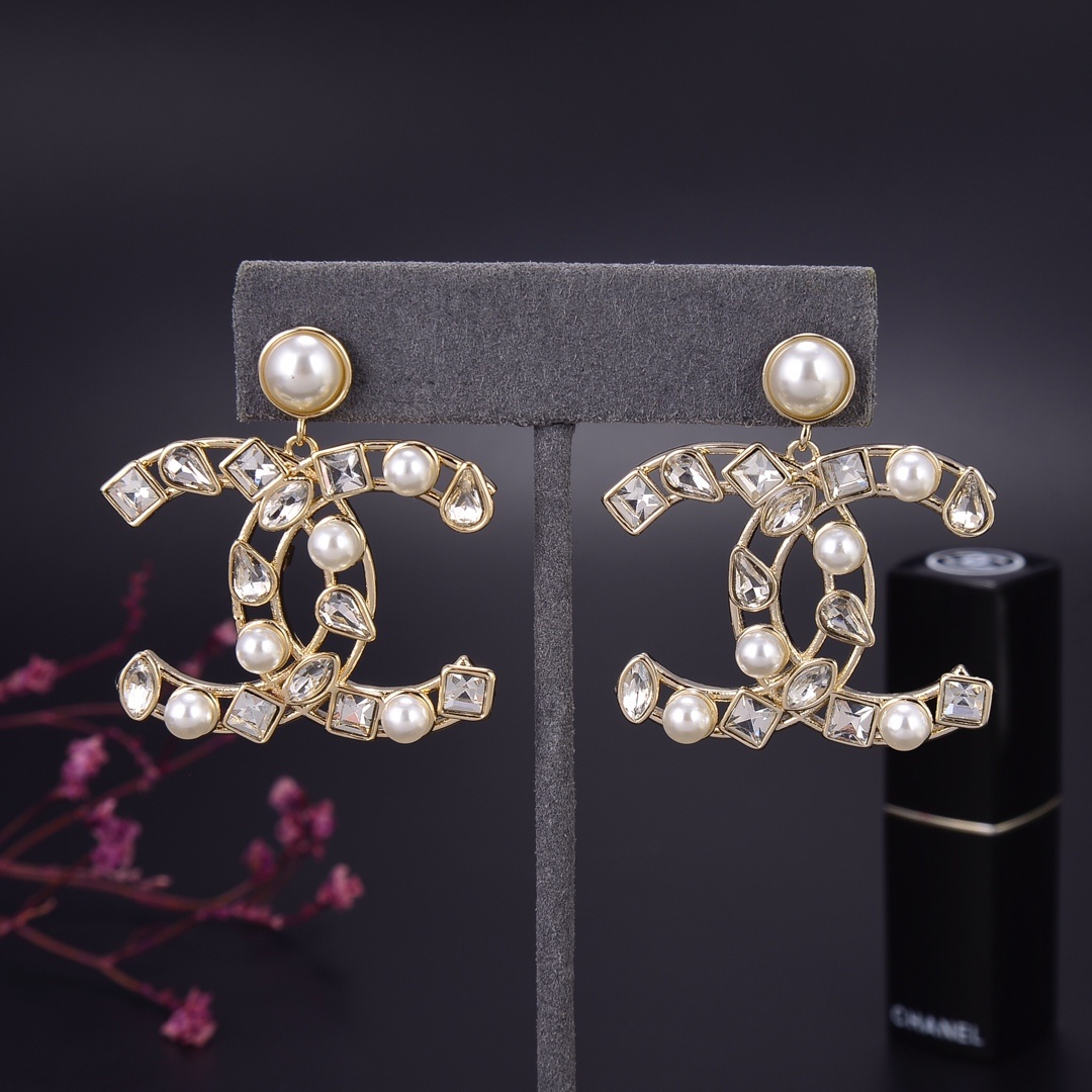 Chanel Pearl Earrings