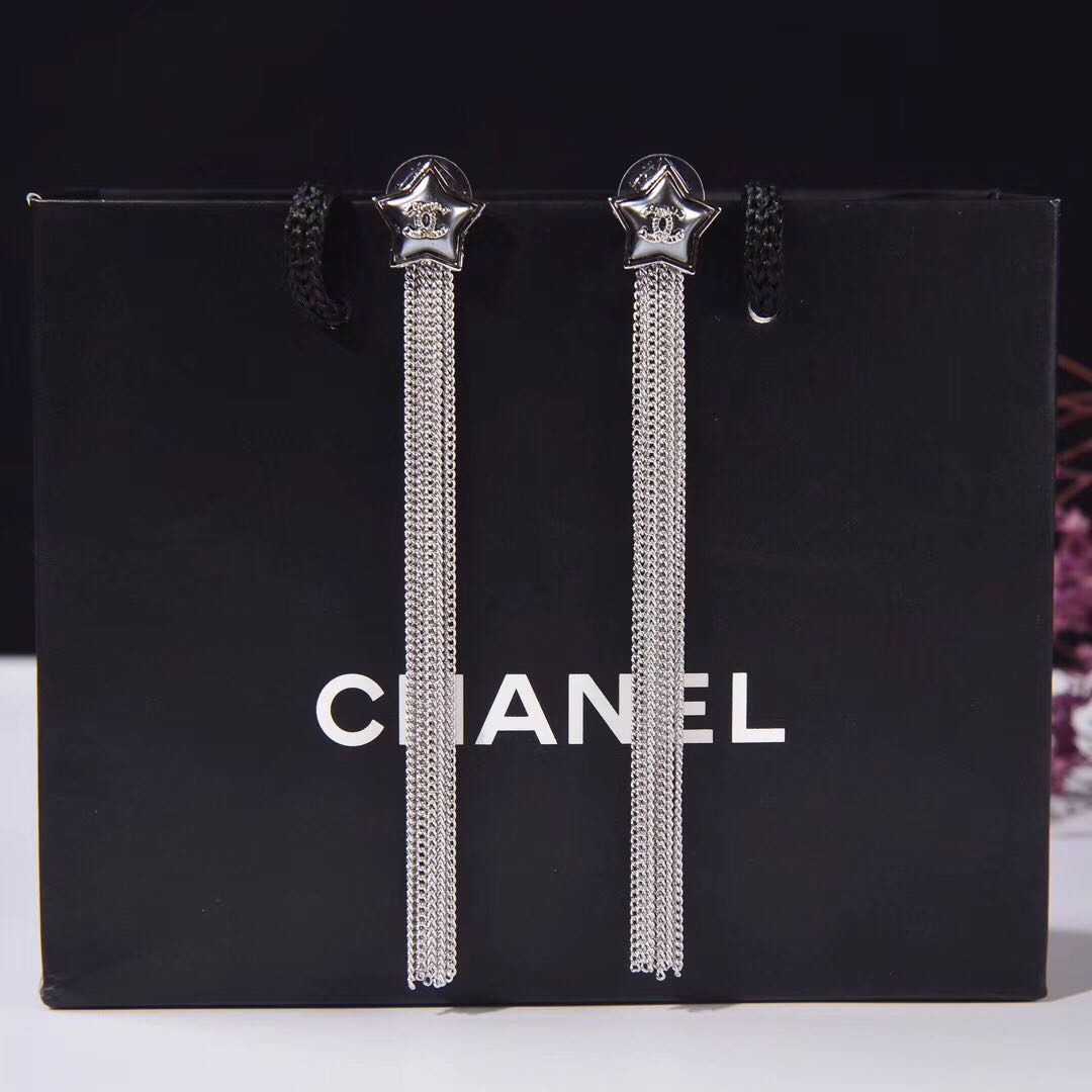 Chanel Star Drop Earrings