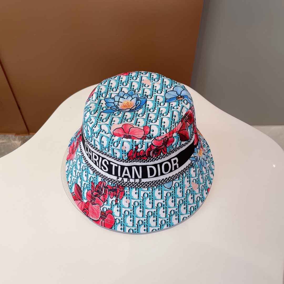 Christian Dior Bucket Hat Light Blue Hat