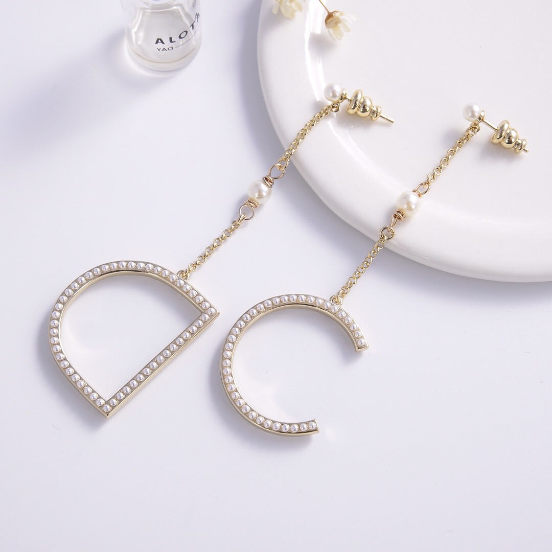 Christian Dior CD Charm Earrings