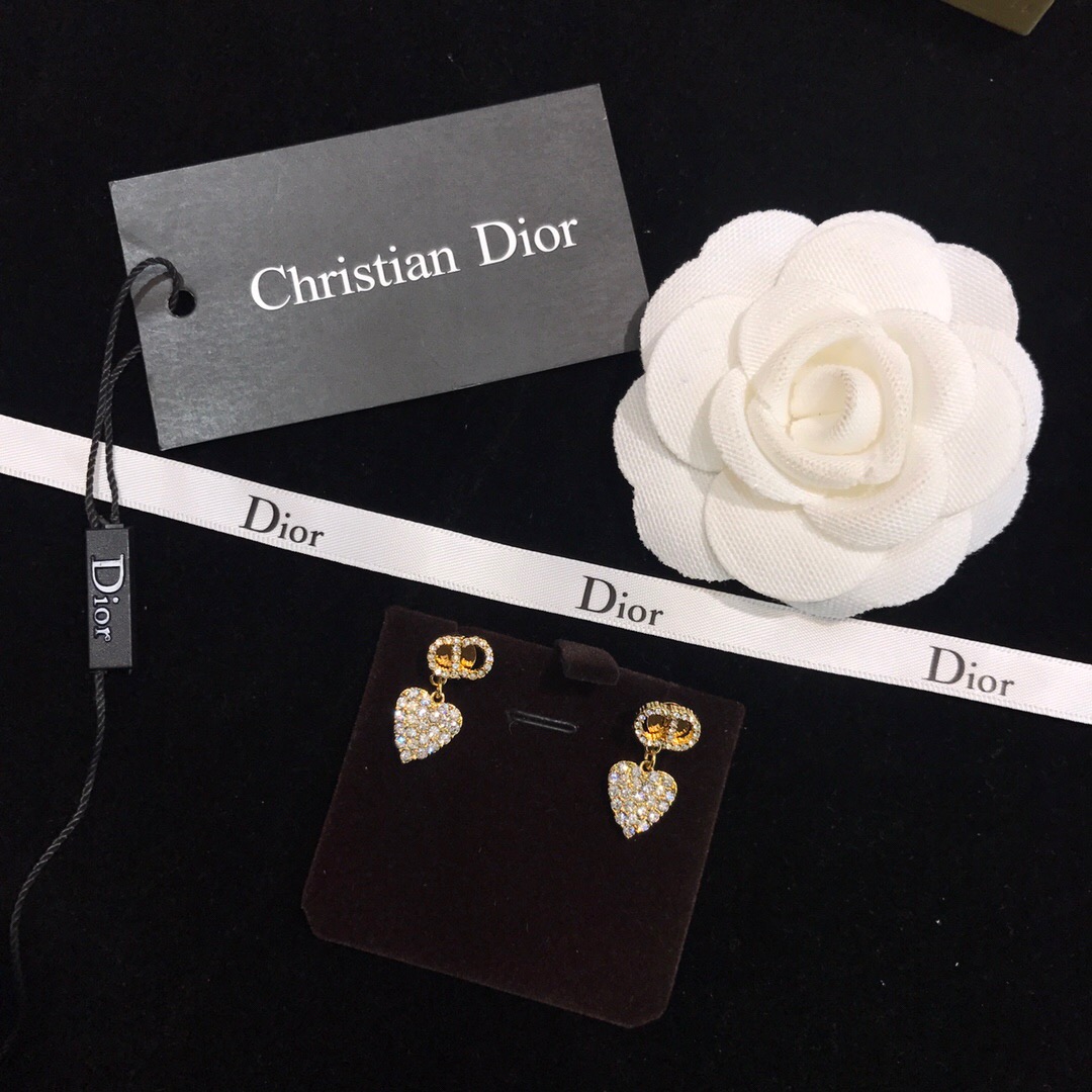 Christian Dior CD Charm Earrings