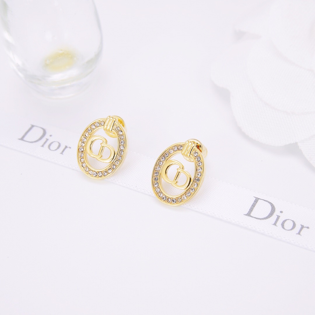 Christian Dior CD Charm Earrings