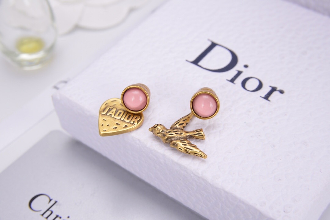 Christian Dior CD Charm Earrings