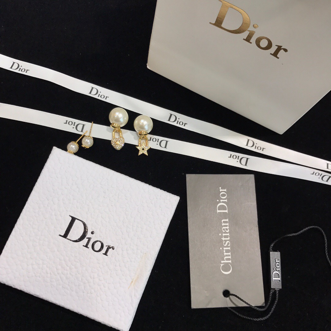 Christian Dior CD Charm Earrings