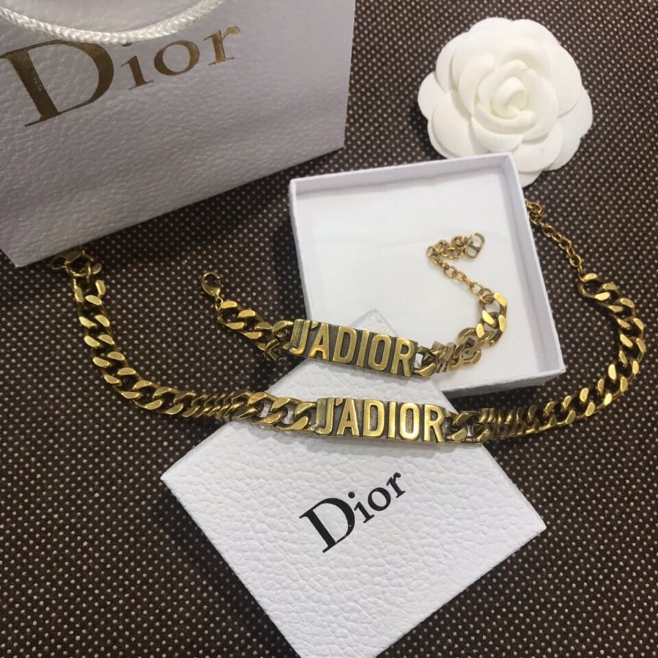 Christian Dior CD Jadior Bracelet and Necklace