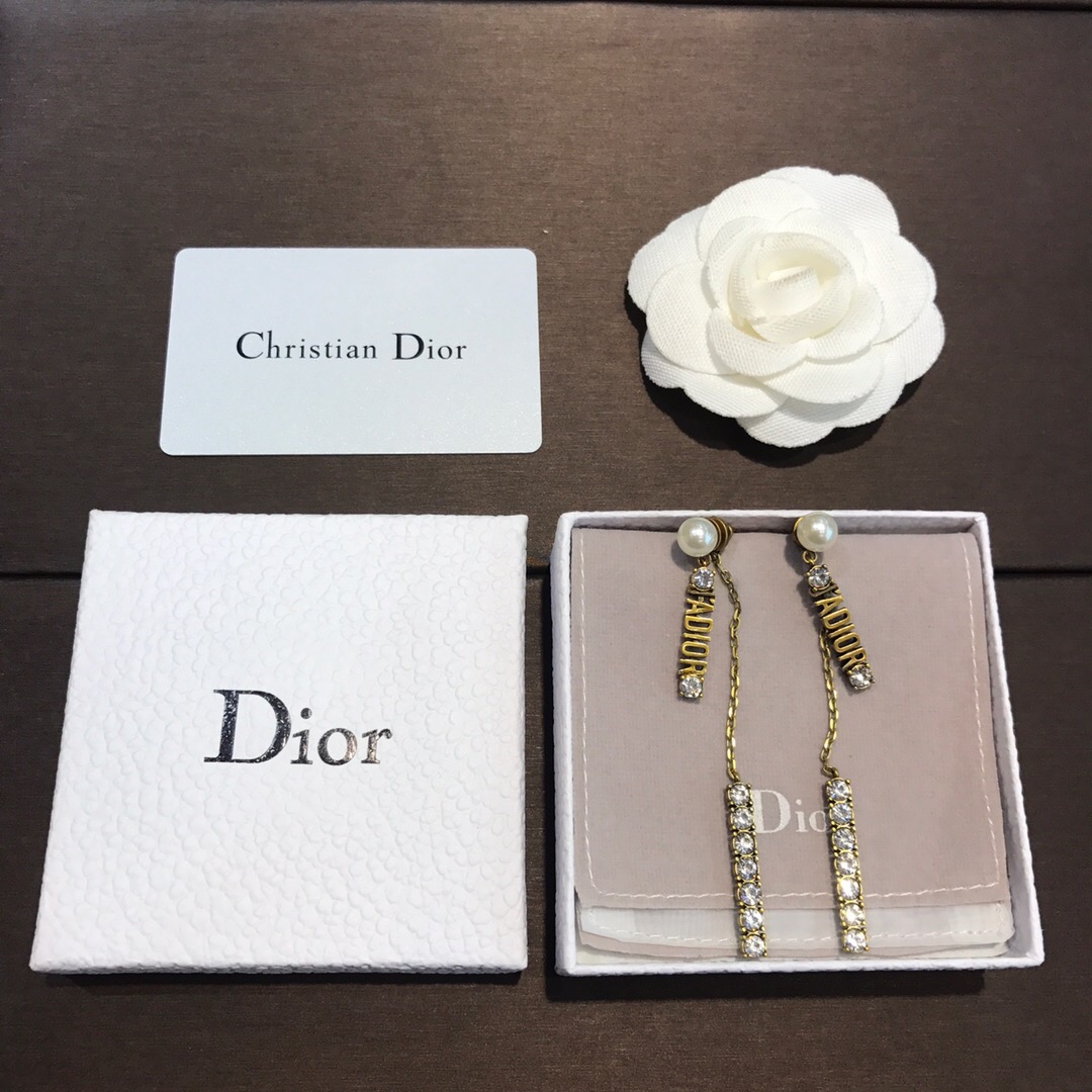 Christian Dior CD Jadior Charm Earrings