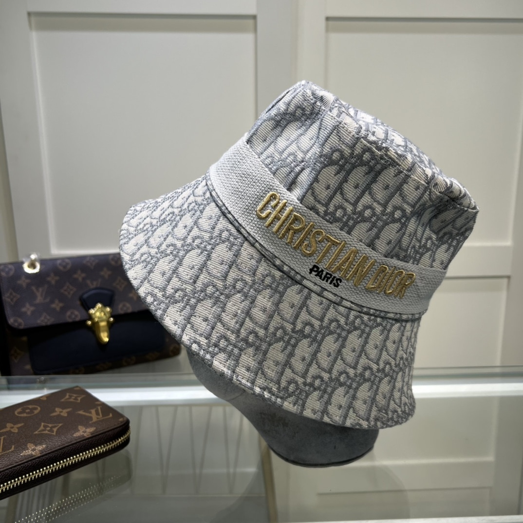 Christian Dior Dioresort Big Brim Hat Grey Hat