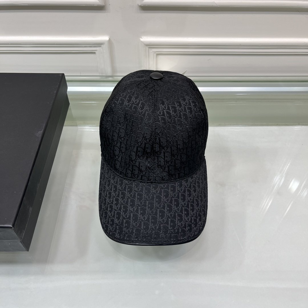 Christian Dior Jack Dior Baseball Cap In Black