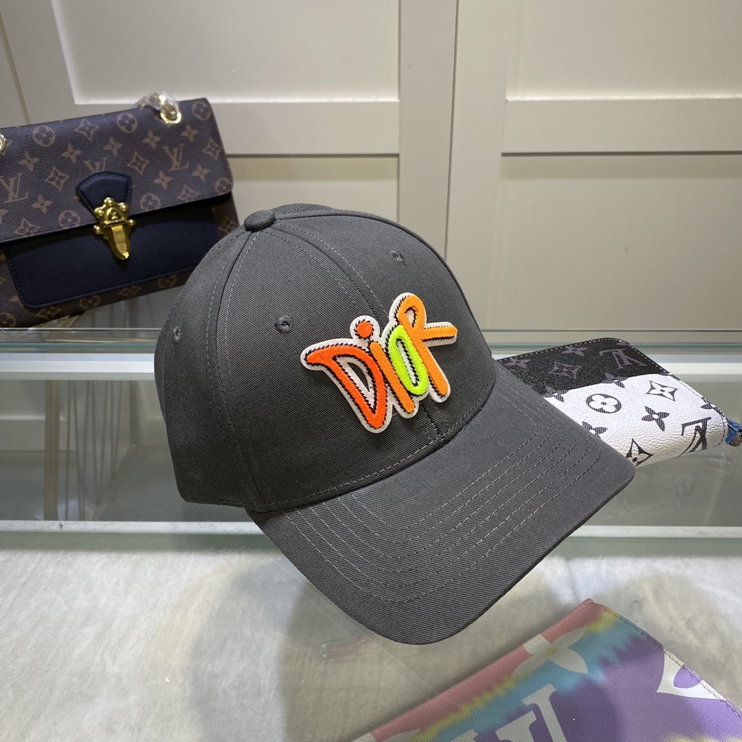 Christian Dior Jack Dior Baseball Cap In Grey