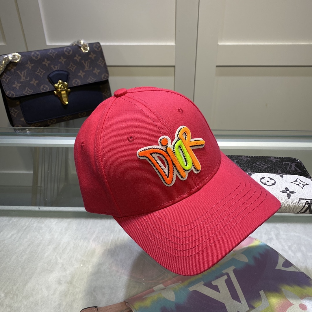 Christian Dior Jack Dior Baseball Cap In Red