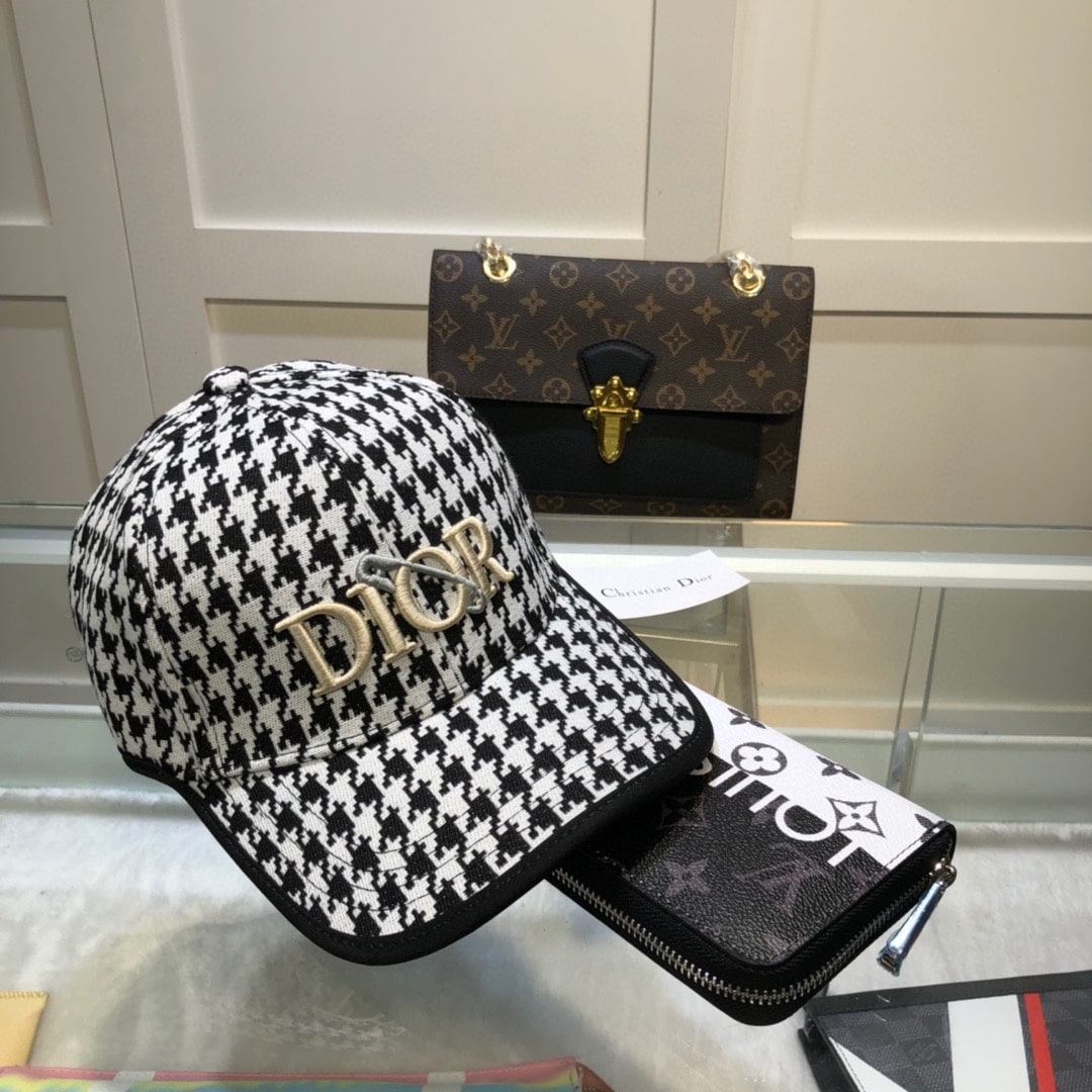 Christian Dior Jack Dior Baseball Cap In White