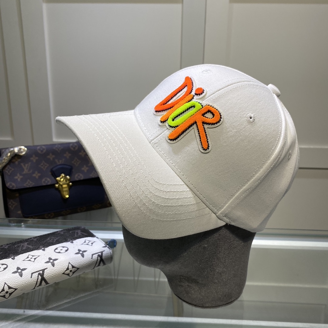 Christian Dior Jack Dior Baseball Cap In White