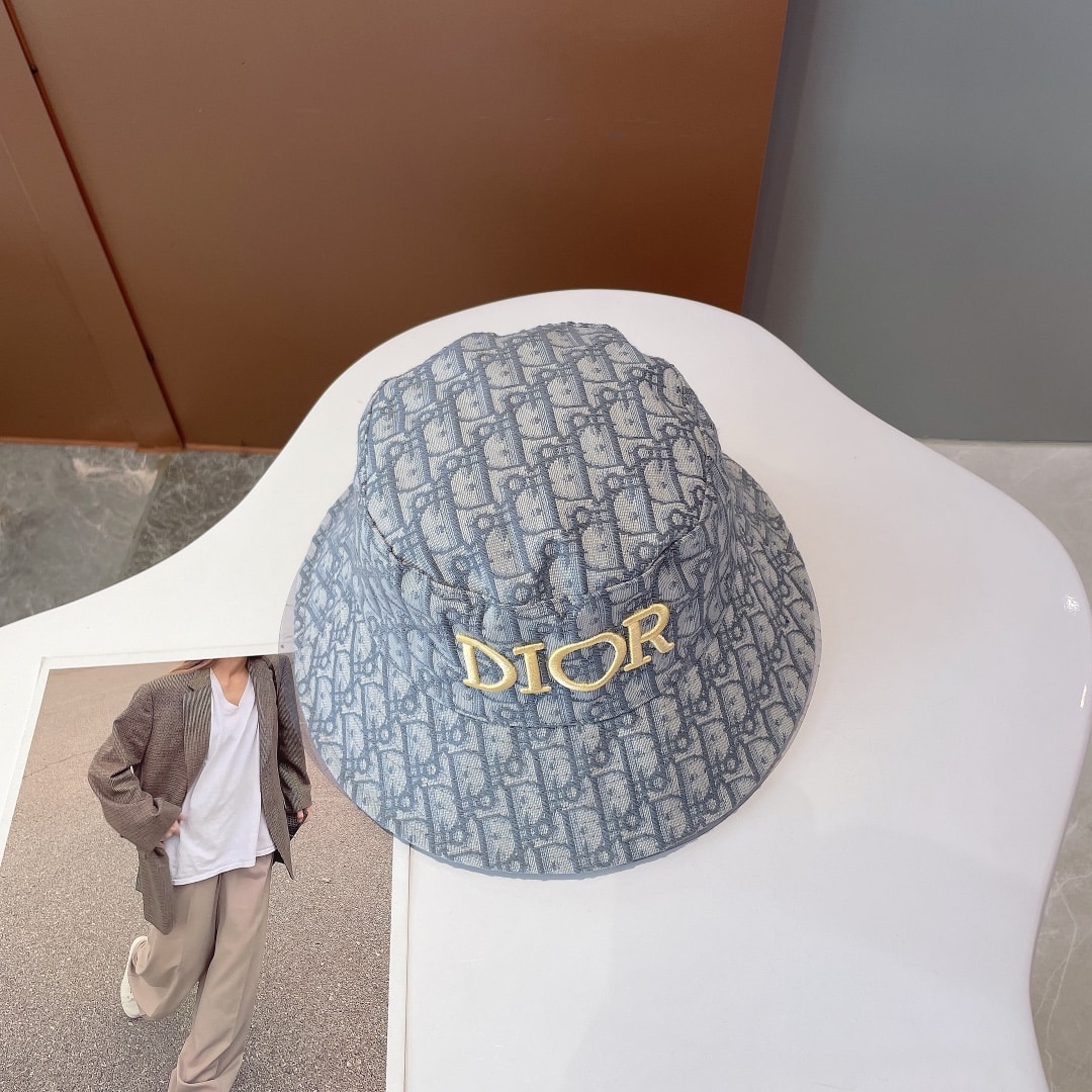 Christian Dior Jack Dior Bucket Hat Grey Hat