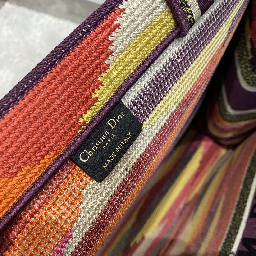 Christian Dior Large Dior Book Tote Canvas Multicolor For Women Bag Size 42cm/16in CD – Fapert - Image 7