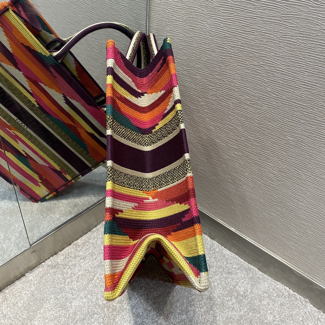 Christian Dior Large Dior Book Tote Canvas Multicolor For Women Bag Size 42cm/16in CD – Fapert - Image 3