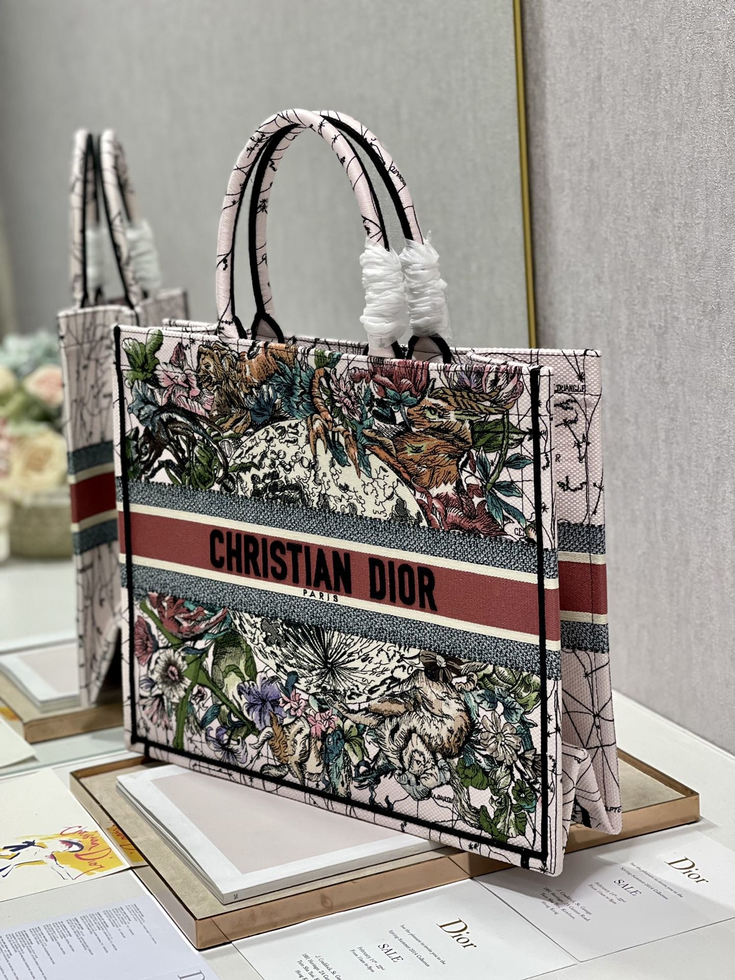 Christian Dior Large Dior Book Tote Multicolor Dior Constellation Embroidery, Multicolor, For Women Women’s Handbags, Shoulder Bags, 42cm CD – Fapert - Image 4