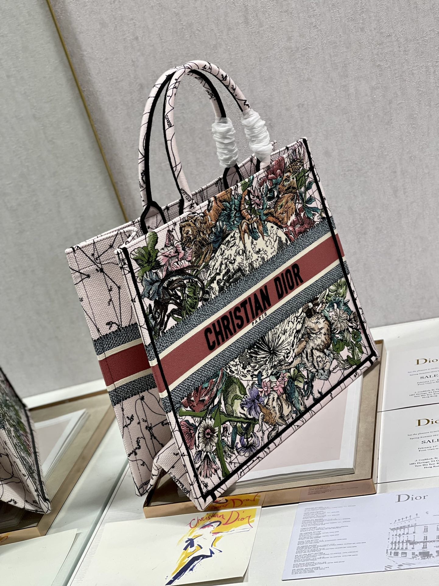 Christian Dior Large Dior Book Tote Multicolor Dior Constellation Embroidery, Multicolor, For Women Women’s Handbags, Shoulder Bags, 42cm CD – Fapert - Image 5