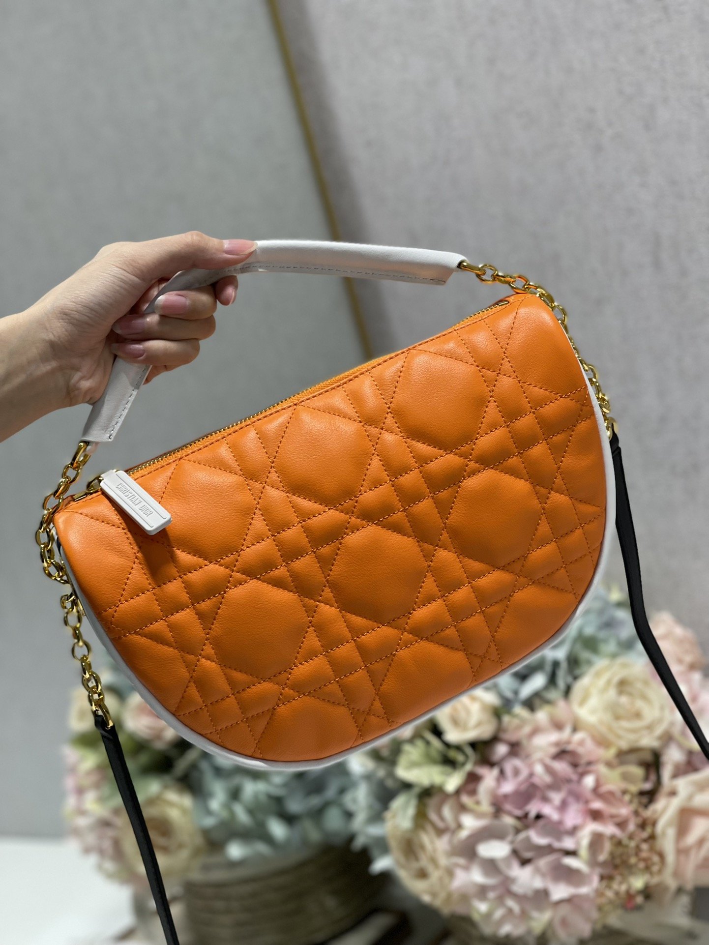 Christian Dior Medium Dior Vibe Hobo Bag, Orange, For Women Women’s Handbags, Crossbody Bags, 30cm CD – Fapert