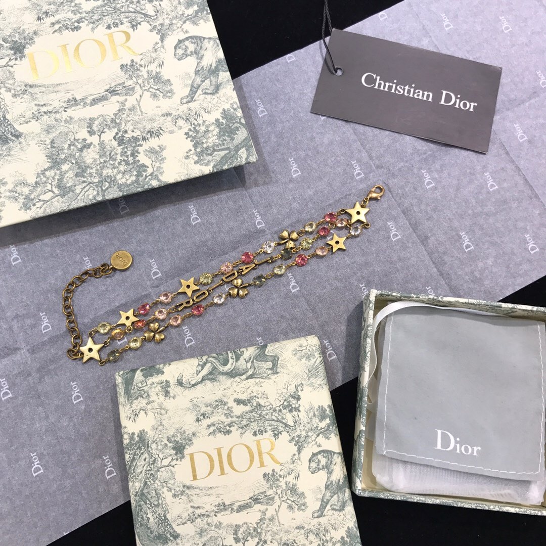 Christian Dior Multi Charm Pendant Necklace