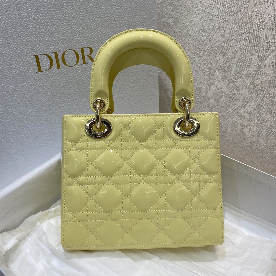 Christian Dior Small Lady ABCDIOR Bag Gold Toned Hardware, Mustard Yellow, For Women Women’s Handbags, Crossbody Bags, 20cm CD M0538OCAL_M27Y – Fapert