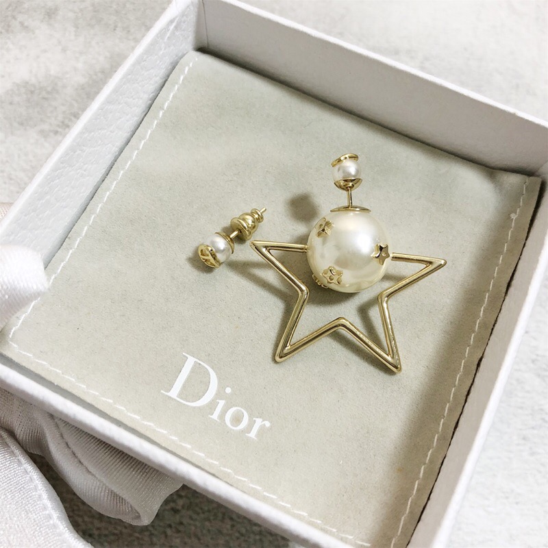 Dior Star Pearl Earrings