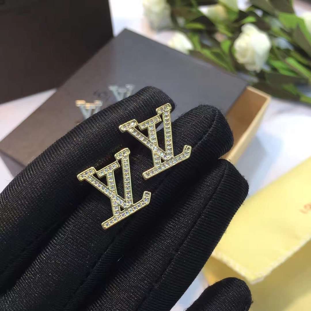 Earrings Louis Vuitton  White Gold Plate