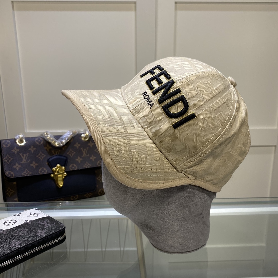 Fendi Baseball Cap Beige Fendi Cap