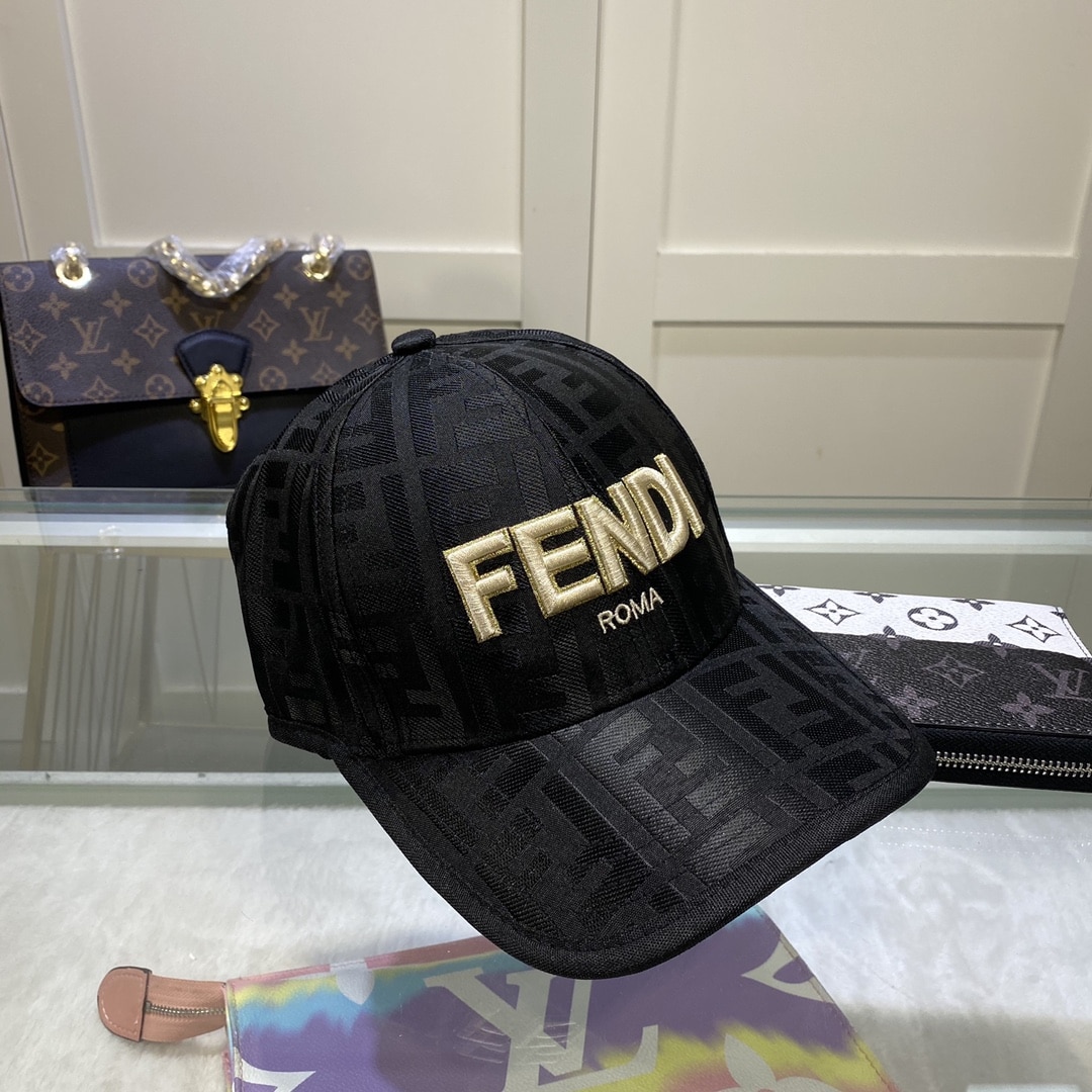 Fendi Baseball Cap Black Fendi Cap