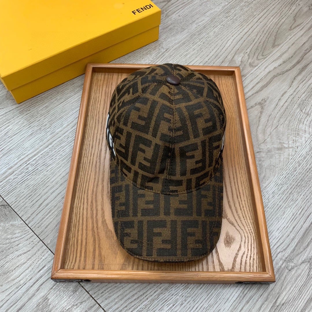 Fendi Baseball Cap Brown Fendi Cap