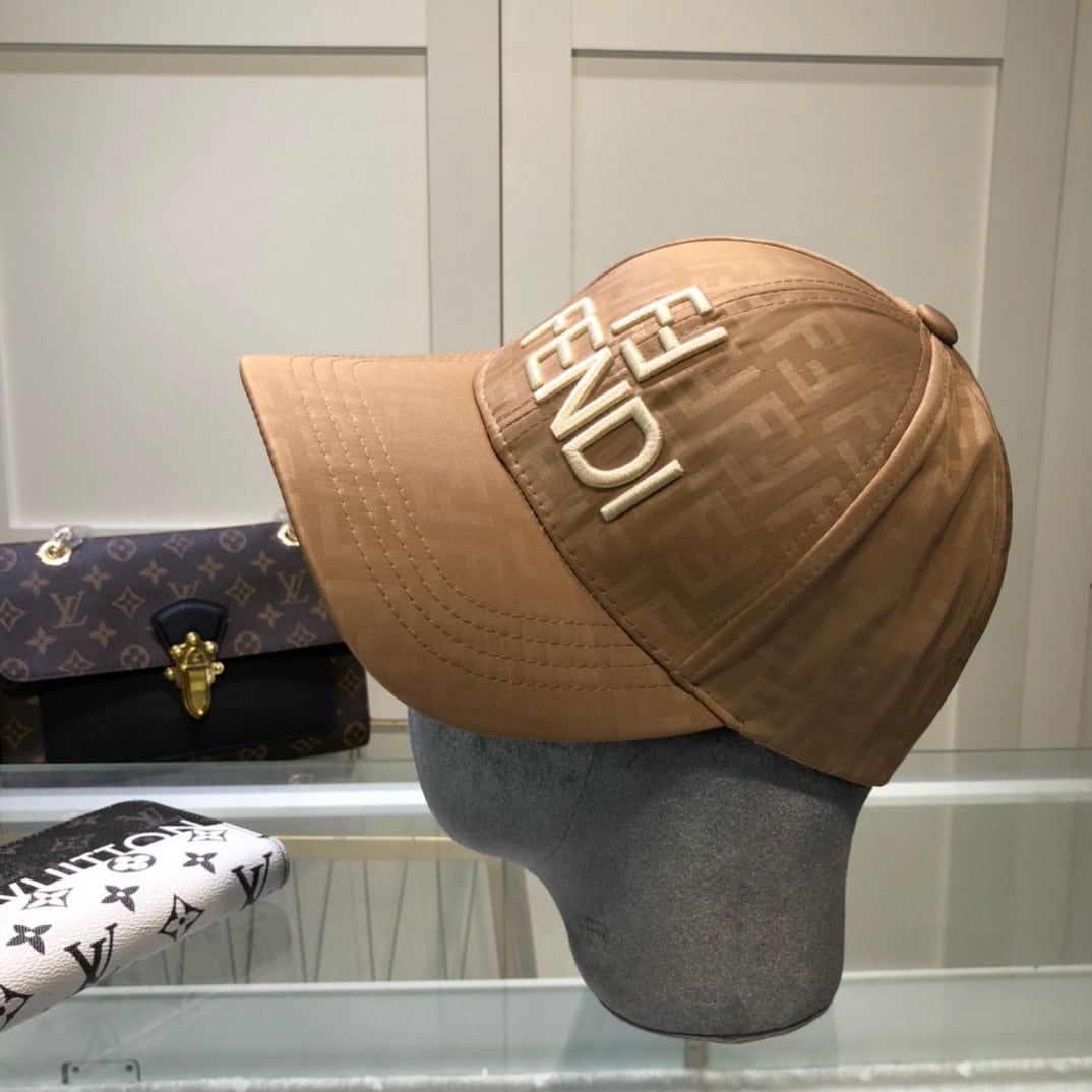 Fendi Baseball Cap Brown Fendi Cap