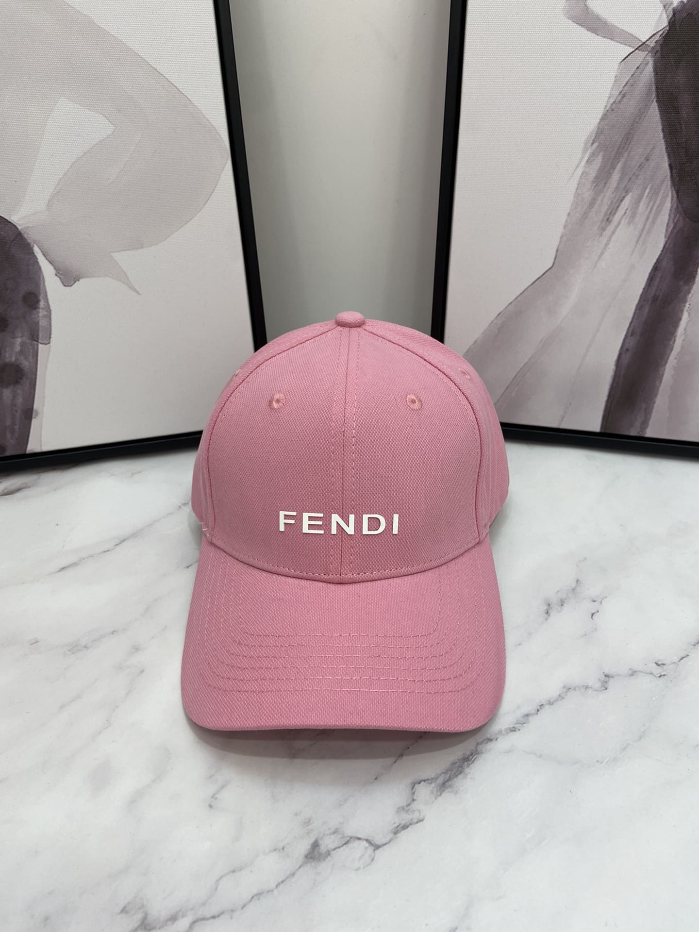 Fendi Baseball Cap Pink Fendi Cap