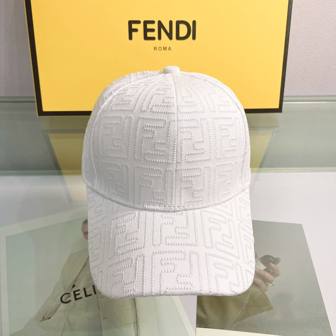 Fendi Baseball Cap White Fendi Cap