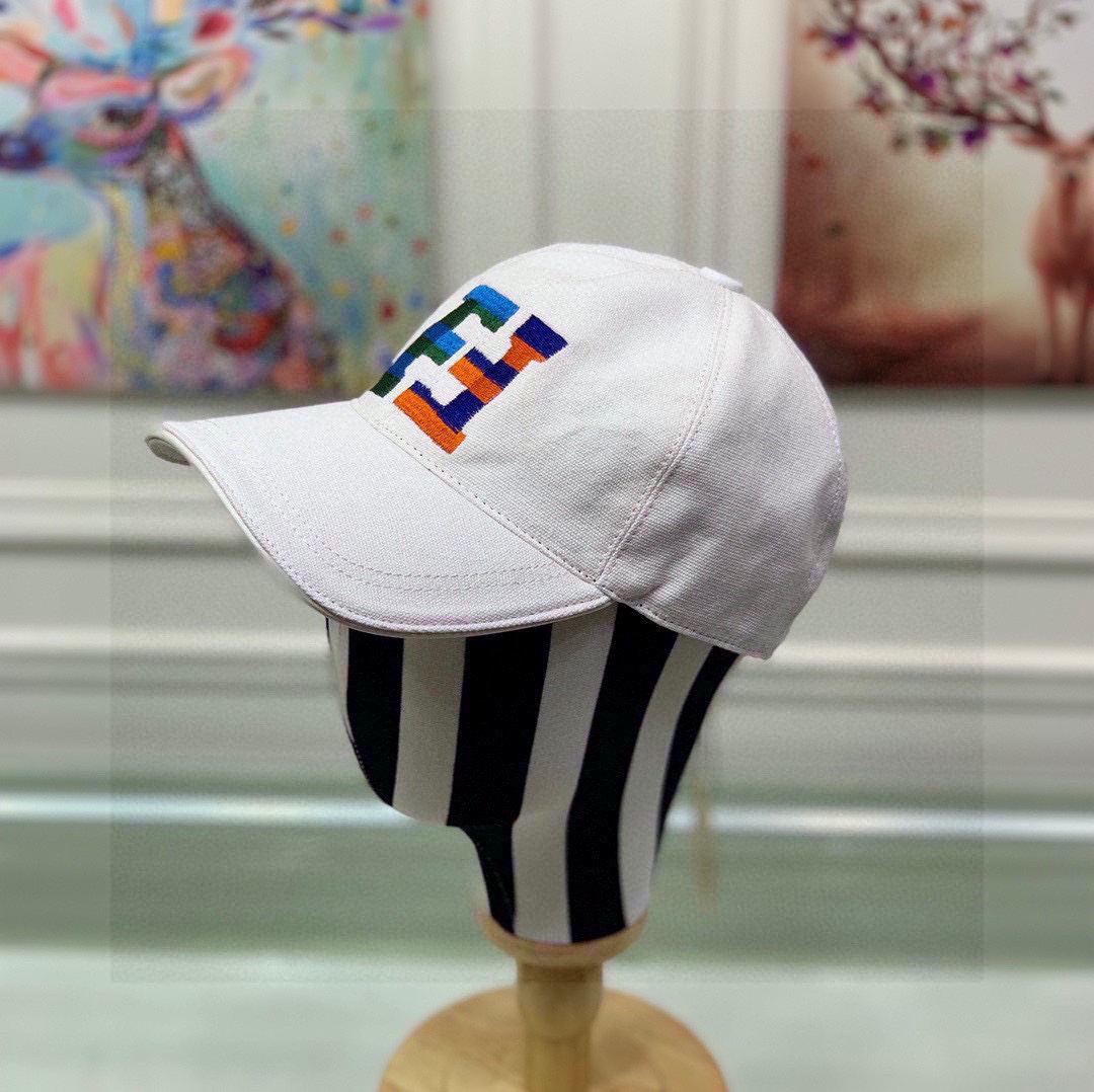 Fendi Baseball Cap White Fendi Cap